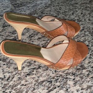 Michael Kors Tan Heeled Sandals